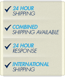 24 Hour Shipping, Combined Shipping, 24 Hour Response, International Shipping