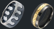 mens titanium rings