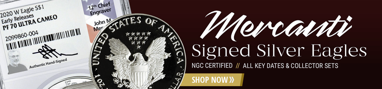 Mercanti Signed Silver Eagles